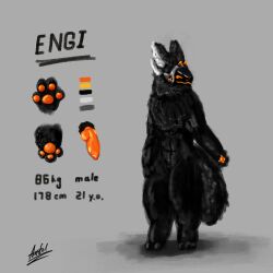 absurd_res anthro atlant_62_1 black_body engi_protogen hi_res machine male male_focus male_only protogen reference_image solo