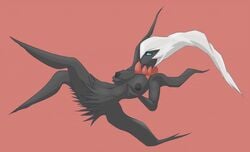 1girls anthro ass breast_grab breast_squeeze breasts claws darkrai feet female female_only fluffboye ghost hand_on_breast legendary_pokemon levitating nintendo nipples pink_background pokémon_(species) pokemon pokemon_(species) pokemon_dppt simple_background solo spirit video_games