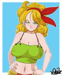 bad_launch blonde_hair dragon_ball green_eyes huge_breasts launch sumirei