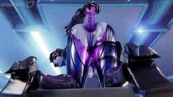 1girls 3d anal anal_insertion anal_masturbation anal_object_insertion animated anus areolae ass blender breasts dildo female female_only masturbation niodreth nipples no_sound overwatch pussy sex_toy solo video widowmaker