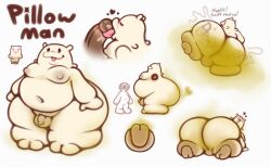 ambiguous_gender anthro ass balls belly big_belly big_butt blush bodily_fluids breasts digital_media_(artwork) duo english_text erection fart fart_cloud fart_fetish feet femboy gassy genitals hi_res huge_butt huge_eyes licking living_pillow looking_at_viewer looking_back male mammal moobs navel nude open_mouth oral overweight overweight_anthro overweight_male penile penis penis_lick pillow saliva sex simple_background size_difference smelly smelly_feet solo teapot_(body_type) text thick_thighs tongue tongue_out white_background wide_hips yowesephth