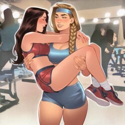 2girls ai_generated aroused aroused_female big_ass big_breasts big_thighs breasts brunnhilde couple curvaceous curvy curvy_figure digital_media_(artwork) duo european_mythology female femdom femsub genderswap genderswap_(mtf) gentle_femdom gym gym_clothes hips horny horny_female hourglass_figure huge_ass huge_breasts huge_thighs large_ass large_breasts large_thighs legs light-skinned_female light_skin lovers marvel marvel_comics mature mature_female mythology norse_mythology peter_parker petra_parker phophopho rule_63 scandinavian_mythology slim_waist spider-man spider-man_(series) story thick thick_hips thick_legs thick_thighs thighs thor_(series) valkyrie valkyrie_(marvel) voluptuous waist wholesome wide_hips wide_thighs workout_clothes yuri