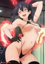 1girls almost_naked almost_nude ass_visible_through_thighs bare_armpits bare_arms bare_belly bare_chest bare_hands bare_hips bare_midriff bare_navel bare_shoulders bare_skin bare_thighs belly belly_button bewitching_thighs big_breasts bikini bikini_bottom bikini_top black_bikini black_bikini_bottom black_bikini_top black_gloves black_hair black_hair_female black_legwear black_micro_bikini black_stockings black_string_bikini black_swimsuit black_swimwear black_thigh_highs black_thighhighs breasts busty busty_female busty_girl busty_teen child_bearing_hips collarbone curvaceous curvaceous_body curvaceous_female curvaceous_figure curvaceous_hips curvaceous_teen curvy curvy_body curvy_female curvy_figure curvy_hips curvy_teen digital digital_art digital_drawing digital_drawing_(artwork) digital_media digital_media_(artwork) elbows enen_no_shouboutai exposed_armpits exposed_arms exposed_belly exposed_chest exposed_hips exposed_midriff exposed_navel exposed_shoulders exposed_skin exposed_thighs female female_focus female_only fertile_hips fingers fire fire_ears fire_tail gloves groin hair_between_eyes halterneck hand_behind_head hand_on_hip hand_on_own_hip hand_on_own_waist hand_on_waist head_tilt high_resolution highres hourglass_figure indoor indoor_nudity indoors inframammary_fold inguinal_crease inguinal_ligament kami_otaku kotatsu_tamaki large_boobs large_breasts lean_figure legwear long_hair looking_at_viewer micro_bikini midriff mostly_nude naked naked_female naked_woman narrow_waist navel nearly_nude nipple_bulge nude nude_female nudity open_mouth open_mouth_smile orange_eyes orange_eyes_female parted_lips plump_breasts posing posing_for_the_viewer practically_nude seductive seductive_armpits seductive_body seductive_cleavage seductive_eyes seductive_female seductive_gaze seductive_hips seductive_pose seductive_posing seductive_smile seductive_stare seductive_thighs seductive_woman shiny_breasts shiny_hair shiny_legs shiny_shoulders shiny_skin shiny_thighs shoulders slender_body slender_waist slim_waist smile smiley_face smiling smiling_at_viewer solo standing stockings string_bikini swimsuit swimwear teen_girl teenage_girl teenage_tits teenager thick_thighs thigh_highs thighhighs thighs thong_bikini tilted_head tongue twintails twintails_(hairstyle) underboob upper_body upper_teeth wide_hips young_female young_woman