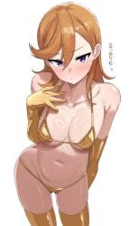 1girls arm_behind_back ass_visible_through_thighs bare_arms bare_belly bare_chest bare_hands bare_hips bare_midriff bare_navel bare_shoulders bare_skin bare_thighs belly belly_button bikini bikini_bottom bikini_top blush blush_face blushing_at_viewer blushing_female blushing_lines breasts cleavage collarbone curvaceous curvaceous_body curvaceous_female curvaceous_figure curvaceous_hips curvy curvy_body curvy_female curvy_figure curvy_hips digital digital_art digital_drawing digital_drawing_(artwork) digital_media digital_media_(artwork) elbow_gloves elbows embarrassed embarrassed_expression embarrassed_female exposed_arms exposed_belly exposed_chest exposed_hips exposed_midriff exposed_navel exposed_shoulders exposed_skin exposed_thighs eyebrows_visible_through_hair female female_focus female_only fingers flustered flustered_female frown frown_eyebrows frowning frowning_at_viewer ginger ginger_hair gloves gold_bikini gold_bikini_bottom gold_bikini_top gold_elbow_gloves gold_gloves gold_legwear gold_stockings gold_string_bikini gold_swimsuit gold_swimwear gold_thigh_highs gold_thighhighs groin hair_between_eyes half_naked half_nude halterneck hand_behind_back hand_on_chest hand_on_own_chest high_resolution highres hourglass_figure inguinal_crease inguinal_ligament japanese_text lean_figure legwear long_hair looking_at_viewer looking_up looking_up_at_viewer love_live! love_live!_superstar!! medium_breasts midriff naked naked_female naked_woman narrow_waist navel nude nude_female nudity orange_eyebrows orange_hair orange_hair_female purple_eyes purple_eyes_female semi_nude shibuya_kanon shiny_breasts shiny_hair shiny_legs shiny_nipples shiny_shoulders shiny_skin shiny_thighs shoulders simple_background slender_body slender_waist slim_waist solo standing stockings string_bikini swimsuit swimwear text thick_thighs thigh_gap thigh_highs thighhighs thighs tori_no_shigure_ni translation_request upper_body white_background wide_hips zettai_ryouiki