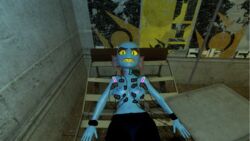 1girls 3d areolae artist_request female female_only half-life half-life_(series) half-life_2 nipples solo undertale undertale_(series) underwear_only undyne undyne_(rafaknight)