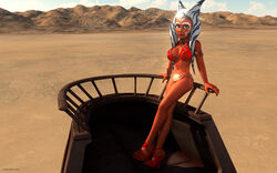 1girls 2015 3d ahsoka_tano alien alien_girl alternate_version_available armband artist_name balcony bantha-ii_cargo_skiff bare_shoulders big_breasts blue_eyes bracer busty choker cleavage curvy eyelashes female female_only front_view high_heels hourglass_figure humanoid kondaspeter looking_at_viewer mammal marking metal_bikini midriff open_toe_shoes orange_skin outdoor outside pose posing sci-fi science_fiction scifi shadow shiny shiny_skin slave_ahsoka slave_bikini solo solo_female standing star_wars star_wars_rebels tatooine togruta voluptuous wide_hips