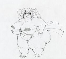 1girls arkveveen ass avian beak big_breasts bikini bird breasts chubby cleavage clothing feet female female_focus female_only huge_ass huge_breasts monochrome nintendo nipples original original_character overweight overweight_female pidgeot pokémon_(species) pokemon pokemon_rgby rosa_pyle sketch swimsuit thick_thighs video_games wide_hips