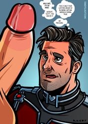 2boys ant-man avengers captain_america circumcised erection gay human imminent_fellatio looking_at_penis male male_only marvel marvel_comics out_of_frame penis penis_awe randyslashtoons scott_lang superhero tagme text thought_bubbles