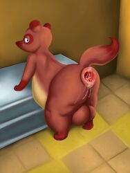 after_sex animal_crossing anthro anus ass barefoot bent_over big_testicles blue_eyes cum cum_from_ass cum_in_ass cum_inside cum_on_anus cum_on_ass cum_on_leg fur furry gaping gaping_anus looking_at_viewer looking_back male male_only mammal monsterblender nintendo nude presenting presenting_anus presenting_hindquarters procyonid raccoon slightly_chubby solo testicles thick_thighs tom_nook yaoi