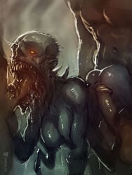 2019 alien alien_girl dead_space ea electronic_arts female female_focus gangbang group group_sex male monster necromorph neurodyne nightmare_waifu nipples nude open_mouth science_fiction scifi sex simple_background solo_focus space straight teeth tongue undead video_games