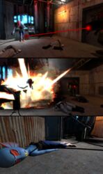 1girls 3d artist_request combine crossover female half-life half-life_(series) half-life_2 undertale undertale_(series) undyne undyne_(rafaknight)