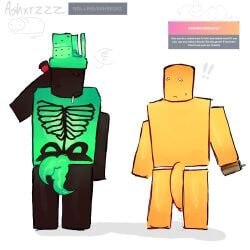 1x1x1x1_(forsaken) ashxrzzz blocky_body forsaken_(roblox) male_focus male_only noob_(forsaken) noob_(roblox) penis request roblox roblox_game robloxian self_upload size_comparison tagme