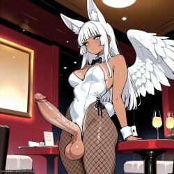 ai_generated angel_wings big_balls big_cock big_penis bunny bunny_costume bunny_ear bunny_ears bunny_futa bunny_girl bunnygirl bunnysuit dickgirl dickgirl_focus dickgirl_only erection female female_focus fishnet_legwear fishnet_tights fox_ears futa_focus futa_only futanari futanari_focus futanari_only girl girl_focus girl_only hime_cut huge_balls huge_cock intersex intersex_focus intersex_only large_balls large_cock large_penis legwear leotard meimeg oc original_character restaurant restaurant_background solo_dickgirl solo_female solo_futa solo_futanari solo_girl solo_intersex tan_skin tan_skinned_female tan_skinned_futa tights white_bunny_ears white_bunnygirl_costume white_bunnysuit white_eyes white_hair white_wings wings