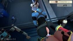2girls ass ass_focus ass_slap cum dialogue doggy_style enemies enemies_having_sex fempyro fempyro_(team_fortress_2) latex latex_bodysuit latex_clothing latex_gloves latex_suit latex_thighhighs lesbian lesbian_sex railing reupload slap slapping_ass slapping_butt sound source_filmmaker strap-on strap-on_sex tagme taunting team_fortress_2 video video_games vyne vyne_(vyne)