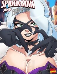 1girls 2026 alternate_version_available big_breasts black_cat_(marvel) black_cat_(marvel_rivals) black_lipstick bodysuit breasts bursting_breasts choker cleavage collar curvaceous curvaceous_body curvaceous_female curvaceous_figure curvy curvy_body curvy_female curvy_figure domino_mask eyemask felicia_hardy female gesture giantess green_eyes hand_sign huge_breasts inchhighjedi large_breasts light-skinned_female light_skin marvel marvel_comics marvel_rivals mask masked masked_female massive_breasts netease_games skin_tight spider-man_(series) superheroine thick_breasts thief tight_clothes tight_clothing voluptuous voluptuous_female white_fur