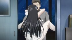1boy 1girls accurate_art_style ai_generated ambiguous_penetration animated ass ass_focus barely_clothed big_ass big_breasts black_hair blush breasts brown_hair busty carrying carrying_partner doorway dress dress_down ebihara_urara embrace facing_away female fucked_senseless fucked_silly hair_intakes hair_ornament hallway high_resolution hime_cut huge_breasts hugging kissing kissing_while_penetrated light_skin looking_at_another looking_at_partner looking_pleasured male mature mature_female milf mostly_nude no_bra no_panties one_breast_out pantyhose partially_clothed penetration penis rin_x_sen rin_x_sen_+_ran_-_sem_cross_mix school stand_and_carry_position standing standing_sex teacher top_heavy_breasts topless topless_female uncensored vagina vaginal_penetration vaginal_sex very_long_hair voluptuous