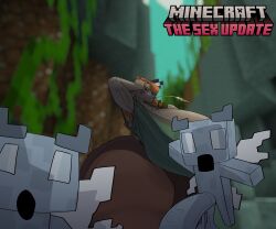 alex_(minecraft) armpit armpit_hair armpits busty female female_armpit_hair hairy_armpits kunluigieart minecraft