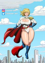 1girls about_to_burst barely_contained barely_contained_ass barely_contained_breasts barely_fits big_breasts blonde_hair blue_eyes breasts breasts_too_big curvy_female curvy_hips dc dc_comics einom female female_only huge_breasts imminent_wardrobe_malfunction large_breasts power_girl short_hair straining_clothing superman_(series) supersuit tight_clothes tight_clothing tight_fit tight_suit tight_supersuit too_tight undersized_clothes undersized_clothing wide_hipped_female wide_hips