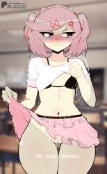 natsuki (doki doki literature club) from doki doki literature club by thefishart