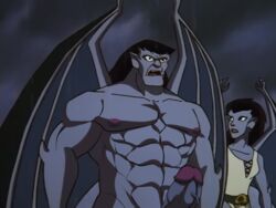 disney edit erection gargoyle gargoyles goliath_(gargoyles) male muscles penis screen_capture screencap screenshot screenshot_edit tagme