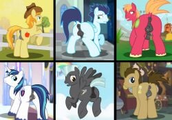 anus ass backsack balls big_macintosh_(mlp) blue_eyes braeburn braeburn_(mlp) clothing cowboy_hat cutie_mark dock doctor_whooves earth_pony equid equine equine_anus feral feral_only friendship_is_magic green_eyes hasbro hat headgear headwear hooves horn horse male male_only mammal mane moon_pearl my_little_pony pegasus pony puffy_anus raised_tail shining_armor_(mlp) soarin_(mlp) succubi_samus tail thunderlane_(mlp) unicorn wings yellow_eyes