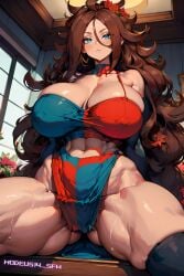 1girls ai_generated android android_21 android_21_(good) android_21_(human) breasts dragon_ball dragon_ball_fighterz dragon_ball_z hi_res modeus14 stable_diffusion