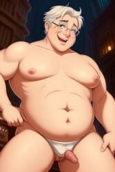 ai_failure ai_generated bara bara_tits belly belly_button chubby church daddy gay glasses gordon_the_organist grey_hair male multi_navel navel older_male organist overweight_male penis penis_out pipe_organ stable_diffusion tighty_whities underpants underwear weird_penis