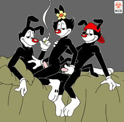 1990s 1995 20th_century animaniacs biohazard_(artist) dot_warner flower incest sex wakko_warner yakko_warner