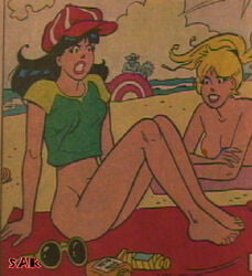 archie_comics ass beach betty_and_veronica betty_cooper breasts sak veronica_lodge