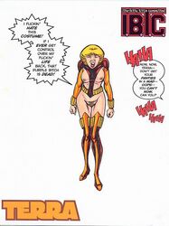 1girls adam_walters dc_comics female female_only functionally_nude human human_only itty_bitty_titty_committee light-skinned_female light_skin skimpy smooth_skin solo tara_markov tebra teen_titans terra_(dc)