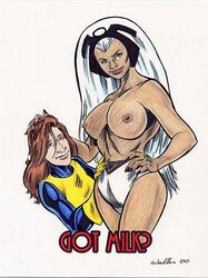 00s 2000 2000s 2girls adam_walters big_breasts breasts chocolate_and_vanilla chocolate_and_vanilla_yuri dark-skinned_female dark_skin female female_only human human_only interracial interracial_yuri kitty_pryde light-skinned_female light_skin marvel marvel_comics mature mature_female multiple_girls nipples ororo_munroe shadowcat storm_(x-men) straight_hair tebra tiara topless voluptuous voluptuous_female x-men yuri