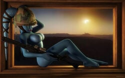 1girls 2016 3d aayla_secura alien alien_girl alternate_version_available artist_name bare_shoulders barefoot big_breasts blaster blue_skin busty cleavage clone_wars curvy dc-15a_blaster_rifle detailed_background erect_nipple erect_nipples eyelashes female female_only freckles gun headgear helmet holding_object hourglass_figure humanoid indoors inside jedha jedi jedi_master kondaspeter mammal naked nude pose posing purple_lips room shadow shiny shiny_skin sitting solo star_wars twi'lek voluptuous weapon wide_hips