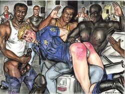 11boys 1990s 1999 20th_century assault bald being_watched black_hair blonde_hair brick_wall crying dark-skinned_male dark_penis erect_nipples erect_nipples_under_clothes erection erection_under_clothes exposed_nipples gay gay_domination glans hair_grab hand_on_ass hands_behind_back holding_penis imminent_oral imminent_rape interracial johnathan_(artist) large_balls leather_jacket long_penis lying_on_lap male male_only mouth_open multiple_males multiple_penises nightstick pants_down penis_under_clothes police police_car police_hat police_uniform red_ass shirtless spanking street_lamp tank_top tears tears_of_pain underwear_pull watching wedgie wedgie_spanking yaoi