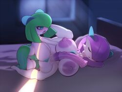 4:3 animal_genitalia animal_penis areola balls bed big_balls big_breasts big_penis breasts daughter_(lore) duo equine_genitalia equine_penis eyes_closed furniture gardevoir generation_3_pokemon genitals green_areola green_hair green_nipples gynomorph hair herm hi_res huge_balls huge_breasts huge_penis humanoid incest_(lore) intersex intersex/intersex kirlia mother_(lore) mother_and_child_(lore) mother_and_daughter_(lore) nintendo nipples not_furry nude on_bed open_mouth parent_(lore) parent_and_child_(lore) parent_and_daughter_(lore) penis plantpenetrator pokemon pokemon_(species) purple_areola purple_hair purple_nipples sex sleep_sex sleeping vein veiny_penis