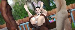 1girls 3boys 3d after_vaginal anal_insertion anal_plug black_hair bunny_ears buttplug completely_nude_female completely_nude_male cum daisy_ridley dark-skinned_male feet interracial light-skinned_female light-skinned_male nude nude_female outdoors partial_male plug_(sex_toy) pussy rey sex soles star_wars vagina violetta_(artist) waiting_for_turn