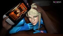 samus aran from metroid by bahamon