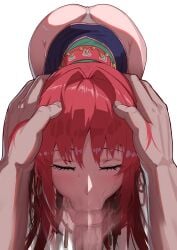 elle transparent_background terranigma pllona12 dress dress_lift panties underwear white_panties skirt skirt_lift ass large_ass huge_ass red_hair long_hair sash closed_eyes censored penis 1boy 1girls male female hand_on_head grabbing_head saliva sweat precum bent_over pov male_pov blush necklace jewelry sucking sucking_penis blowjob blowjob_face fellatio fellatio_face vacuum_fellatio vacuum_blowjob vacuum_suck :>= puffy_cheeks sidelocks motion_blur motion