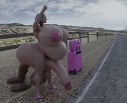 1futa animated balls cars exhibitionism futanari hairy hitchhiking hyper_feces hyper_scat johndoe1970 latex_clothing long penis pregnant pregnant_futa rey_(star_wars) scat star_wars tagme video