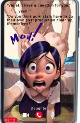 1boy 1girls ai_assisted anal anal_sex bedroom bedroom_sex bedsheets being_watched bent_over cum_splatter dialogue down_blouse downblouse english_text female grabbing_ass hanging_off_bed incredibles male mother_watching_daughter no_bra no_panties no_pants no_underwear not_furry orgasm orgasm_from_anal paperdoll_construction peeing_on_floor pondering puddle purple_eyes purple_hair question shocked_expression small_breasts spittle suprised_expression suprised_look text the_incredibles the_incredibles_2 unknown_character unknown_male violet_eyes violet_hair violet_parr white_shirt words yellow_headband