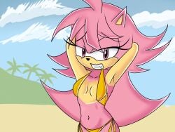 berry_(emzberry) emzberry gold_bikini hedgehog hedgehog_girl mobian mobian_(species) sir_anci sonic_(series) sonic_the_hedgehog_(series) virtual_youtuber youtube