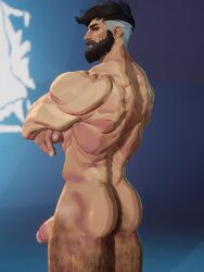 ass ass_focus bare_ass big_penis butt completely_nude game_mod gay hairy_ass hairy_male male_focus marvel marvel_rivals mr_fantastic_(marvel_rivals) nude_mod rear_view reed_richards_(marvel_rivals) showing_off shuajo25 solo