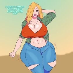 1girls alternate_version_available blonde_hair cameltoe cleavage clothing curvy debbie_thornberry erect_nipples female female_only gigantic_breasts green_eyes huge_areolae huge_ass jay-marvel name_drop nickelodeon puffy_nipples thick_lips voluptuous wide_hips wild_thornberrys