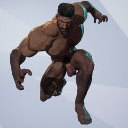bara beard big_penis black_panther_(marvel) black_panther_(marvel_rivals) boner cock dark-skinned_male dark_skin dick erection huge_cock male male_only marvel marvel_comics marvel_rivals mod muscular muscular_male nude_mod penis screenshot shuajo25 solo solo_focus solo_male t'challa thick_penis yaoi game_mod