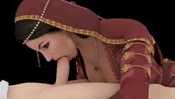 3d animated assassin's_creed_(series) assassin's_creed_ii black_hair erect_penis european european_clothes european_female fellatio female gif italian italian_female light-skinned_female light-skinned_male oral_sex paola_(assassins_creed) pelis penis ubisoft