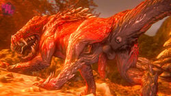 2018 3d anus balls capcom claws erection fanged_wyvern feral geetee hi_res male male_only monster_hunter monster_hunter_world odogaron penis solo teeth video_games