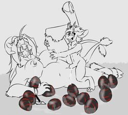 anthro anthro_on_anthro ball_gag belly big_breasts bondage bound bovine breasts cum cum_in_pussy cum_inside dulcine duo egg female gag impregnation kobold_synxirazu-niam larger_female male male_penetrating mammal minotaur nipple_piercing nipples penetration penis piercing pregnant pregnant_sex pussy sex size_difference small_dom_big_sub smaller_male straight synxirazu-niam vaginal_penetration