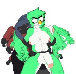 1boy 1futa 1girls 2018 animated anthro arachnid areolae aria_(frooby) arthropod assisted_exposure avian balls beak big_breasts bird blush bounce bouncing_breasts breasts bulge cleavage clothed clothing curvy dickgirl digital_media_(artwork) erect_nipples erection exposed exposed_balls exposed_breasts exposed_nipples exposed_penis feathers female fur furry futa_with_male futanari hair herm hips huge_balls huge_breasts huge_penis humanoid humanoid_penis intersex jumper large_breasts makeup male mammal multi_arm multi_eye multi_limb navel nipples nude open_mouth penis precum precum_drip pubes shorts smile spider standing standing_tough sweater thick thick_thighs thighs torn_clothes undressing wide_hips