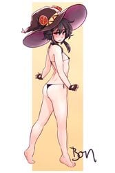 ass bikini blush female female_only kono_subarashii_sekai_ni_shukufuku_wo! lewd.commander looking_at_viewer looking_back megumin solo