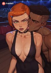 ben_10 dark-skinned_male furbro gwen_tennyson licking looking_at_viewer netorare smiling text