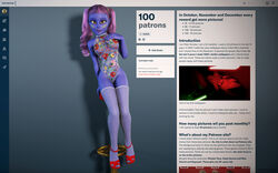 1girls 3d alien alien_girl artist_name bare_shoulders big_breasts blue-skinned_female blue_skin busty chair clone_wars curvy english_text eyelashes female female_only footwear front_view hourglass_figure humanoid indoors inside kondaspeter legwear leotard long_hair looking_at_viewer mammal marking midriff pantoran pose posing purple_hair riyo_chuchi room shadow shiny shiny_skin sitting solo star_wars stockings text thong tied_hair twintails voluptuous wide_hips yellow_eyes